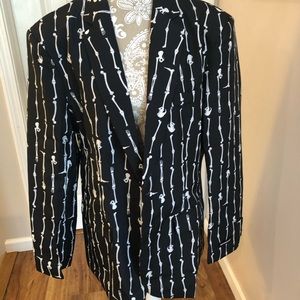 Mens skeleton suit jacket/costume